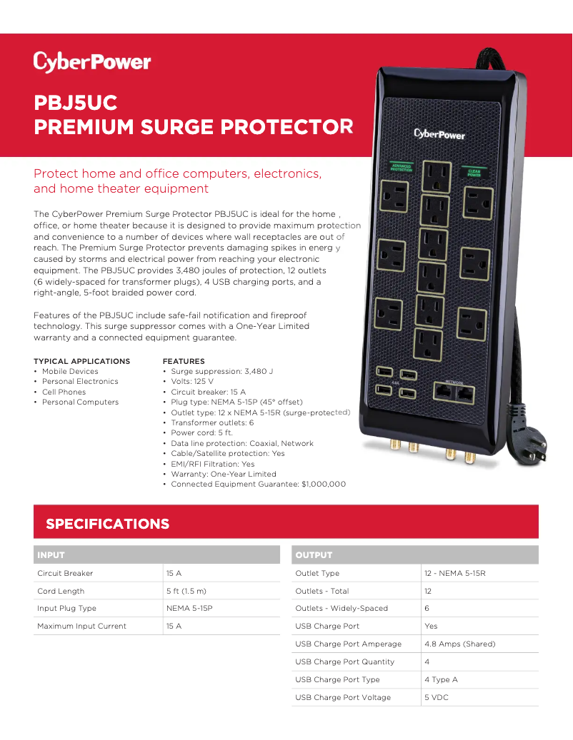 Image de la première page du manuel de l'appareil Home Theater PBJ5UC