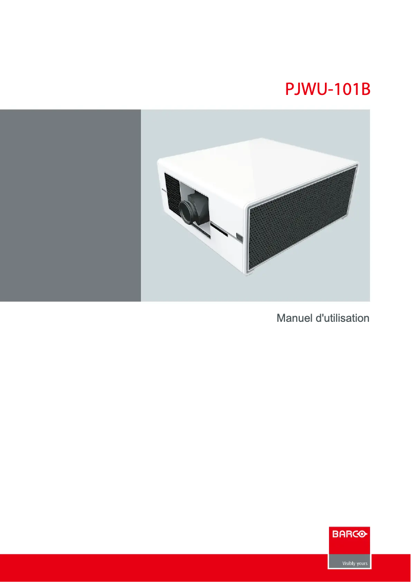 Page n°1 - Manuel utilisateur Barco PJWU-101B