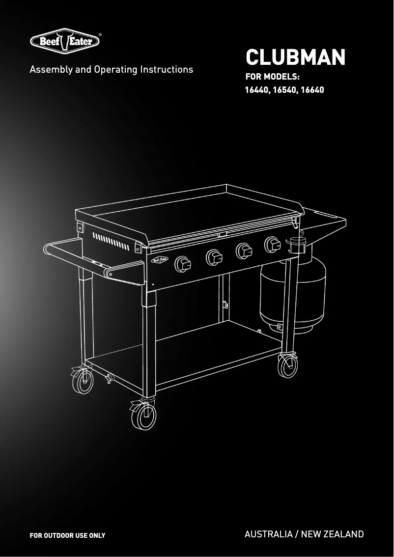 Page 1 de la notice Manuel utilisateur BeefEater BD16440