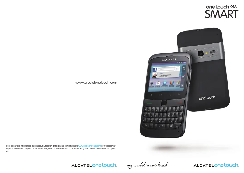 Page 1 de la notice Manuel utilisateur Alcatel One Touch 916D Dual SIM
