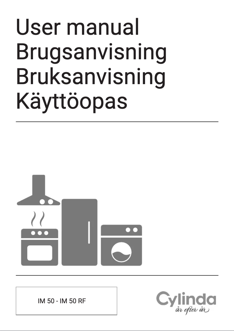 Page 1 de la notice Manuel utilisateur Cylinda IM 50 V