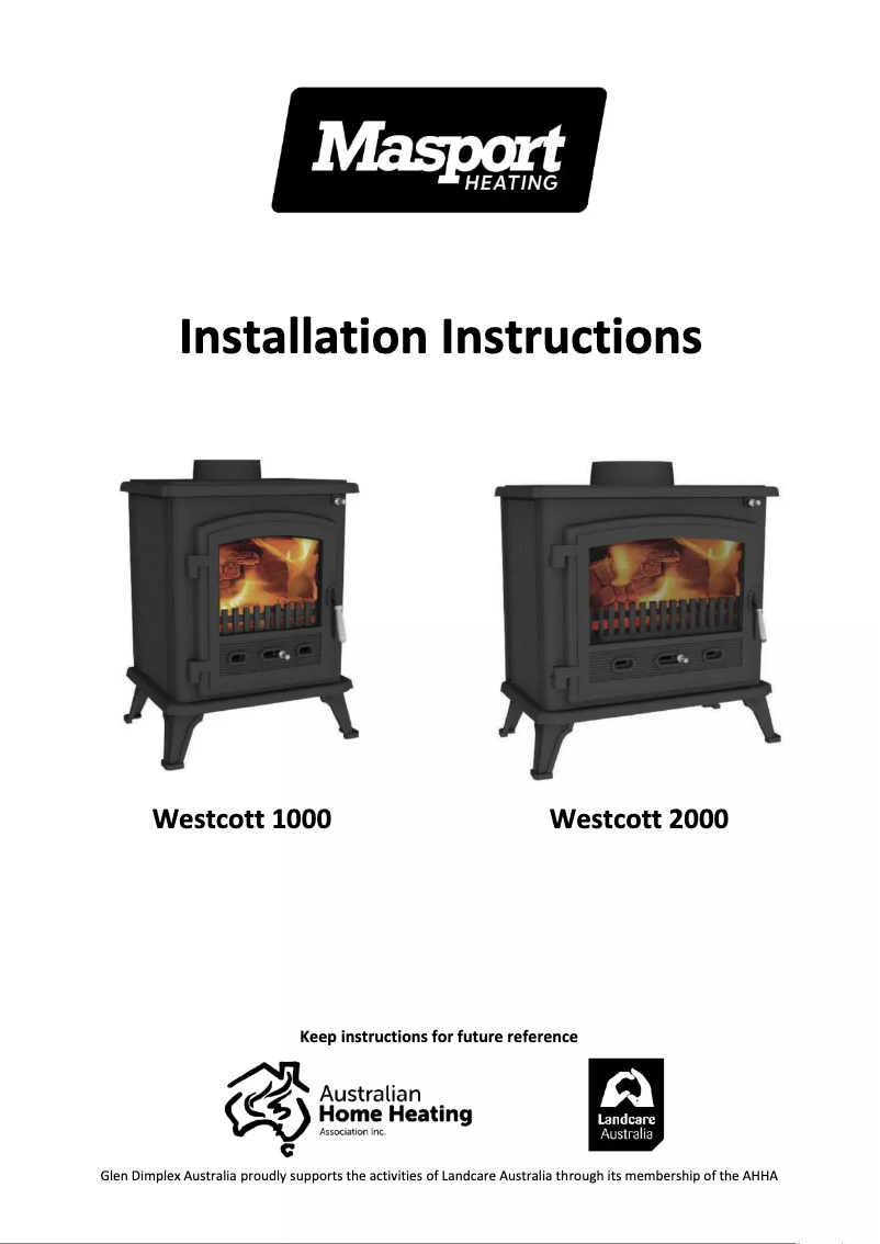 Page n°1 - Manuel utilisateur Masport Westcott 2000