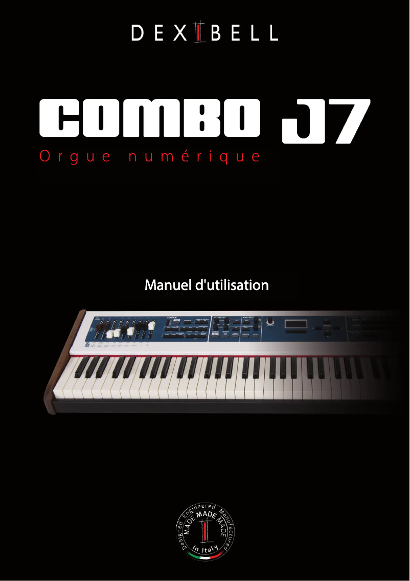 Page 1 de la notice Manuel utilisateur Dexibell Combo J7