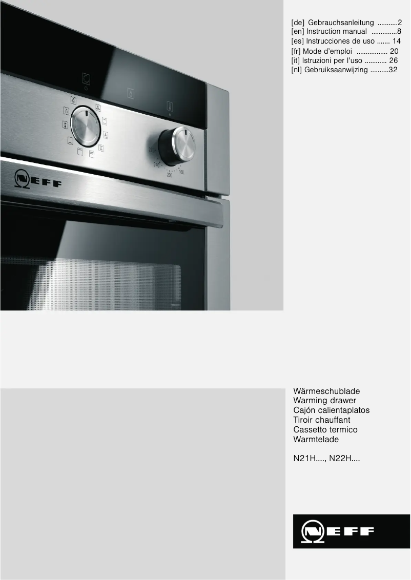 Image de la première page du manuel de l'appareil N22H40N3