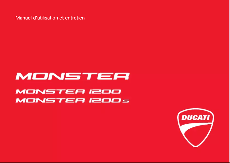 First page image of the manual for Monster 1200 (2017)