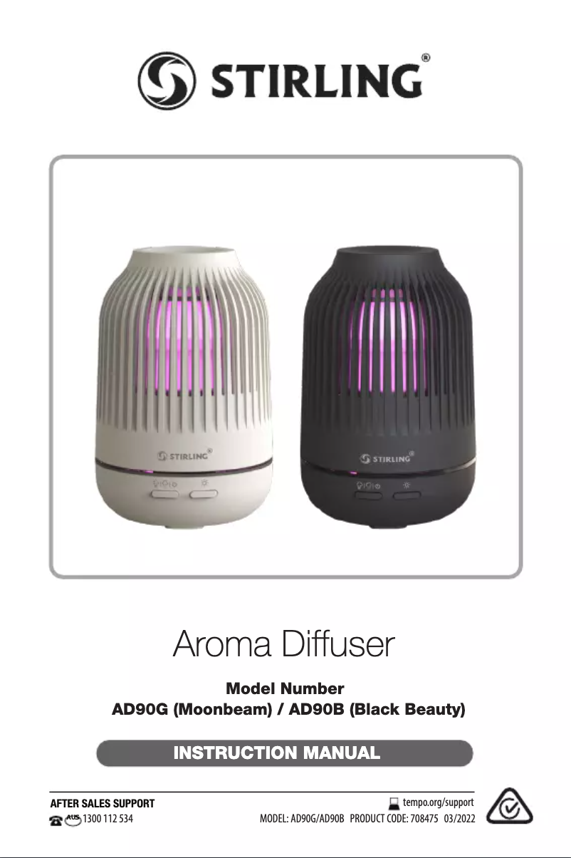 Page 1 de la notice Manuel utilisateur Stirling AD90B