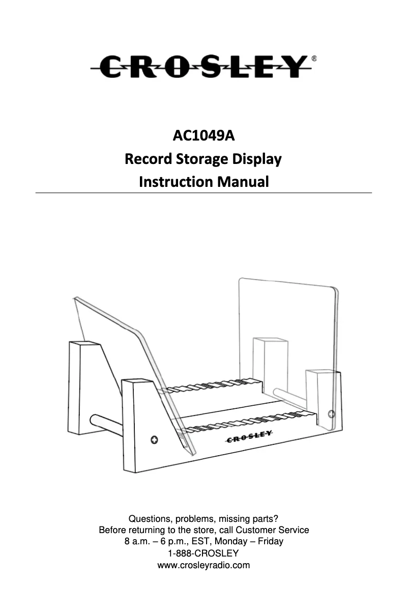 Image de la première page du manuel de l'appareil AC1049A