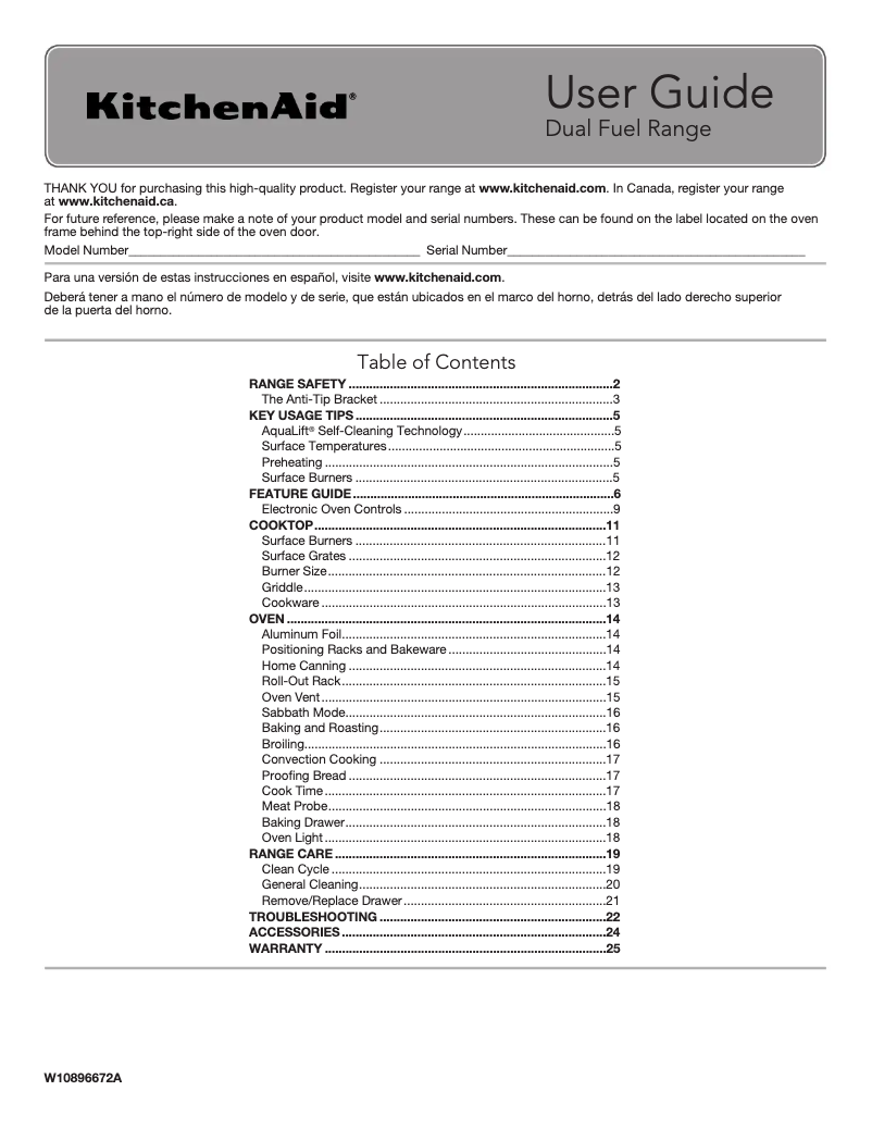 Image de la première page du manuel de l'appareil KSDB900ESS