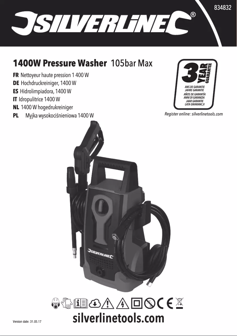 Page 1 de la notice Manuel utilisateur Silverline 834832