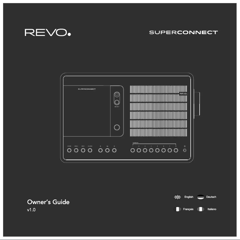Página 1 del manual Manual de usuario REVO SuperConnect