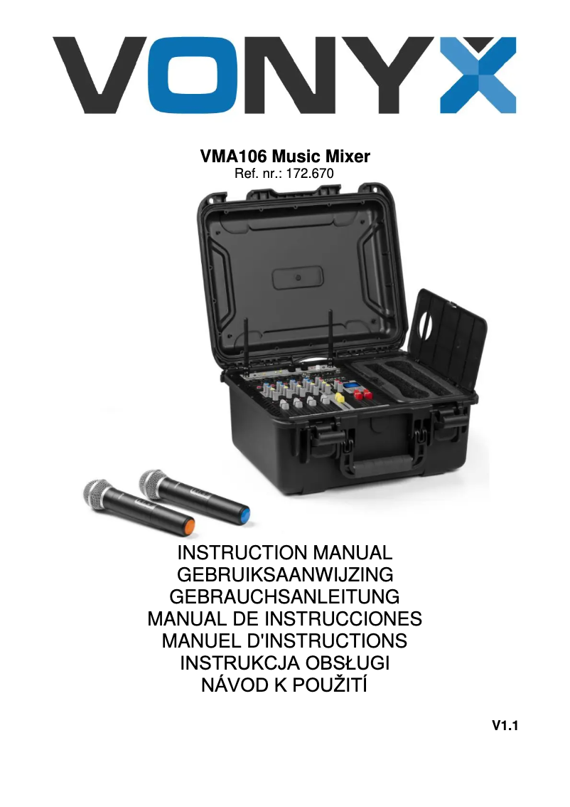 Imagen de la primera página del manual del dispositivo VMA106