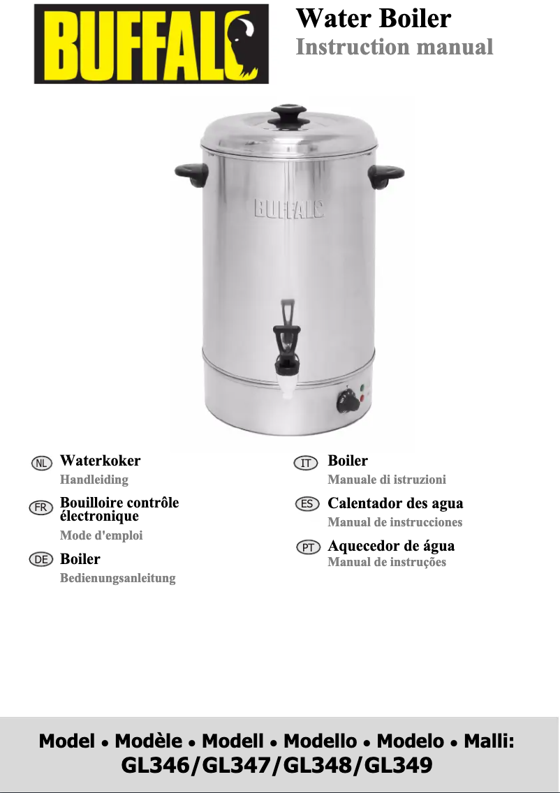 Image de la première page du manuel de l'appareil GL348