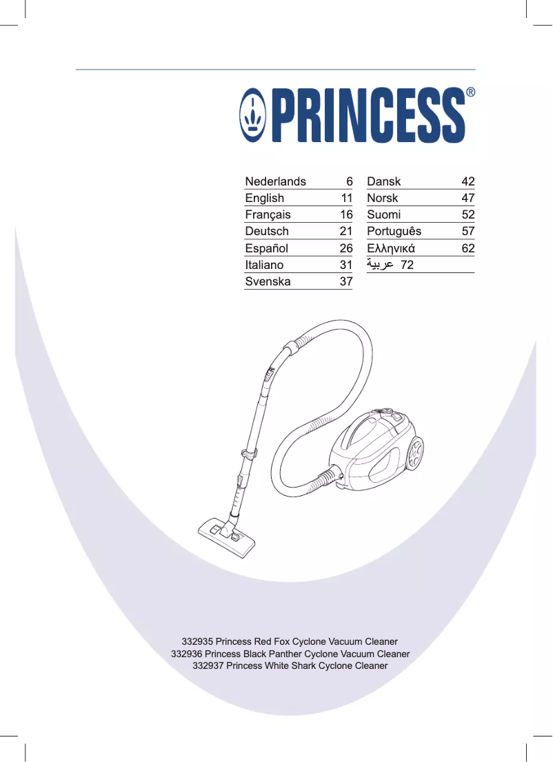 Image de la première page du manuel de l'appareil 332937 White Shark Cyclone