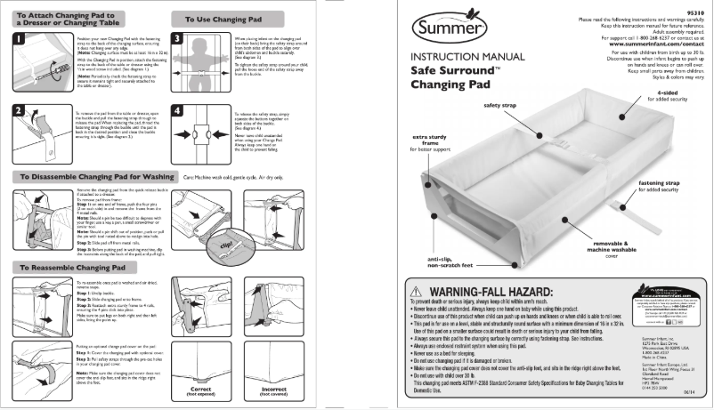 Image de la première page du manuel de l'appareil Safe Surround 95310