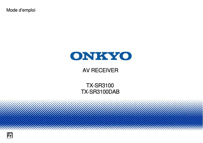 Image de la première page du manuel de l'appareil TX-SR3100