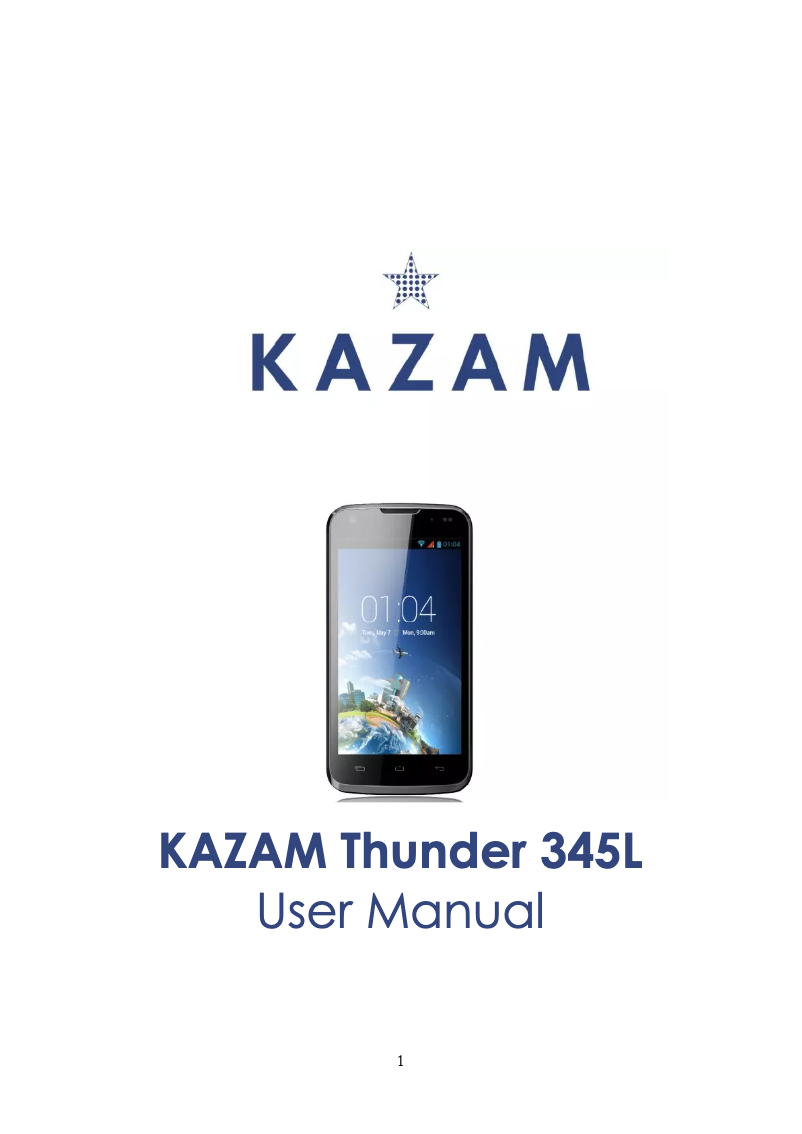 Image de la première page du manuel de l'appareil Thunder 345