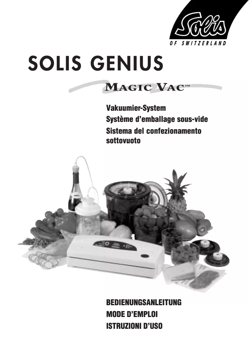 Image de la première page du manuel de l'appareil Genius Magic Vac