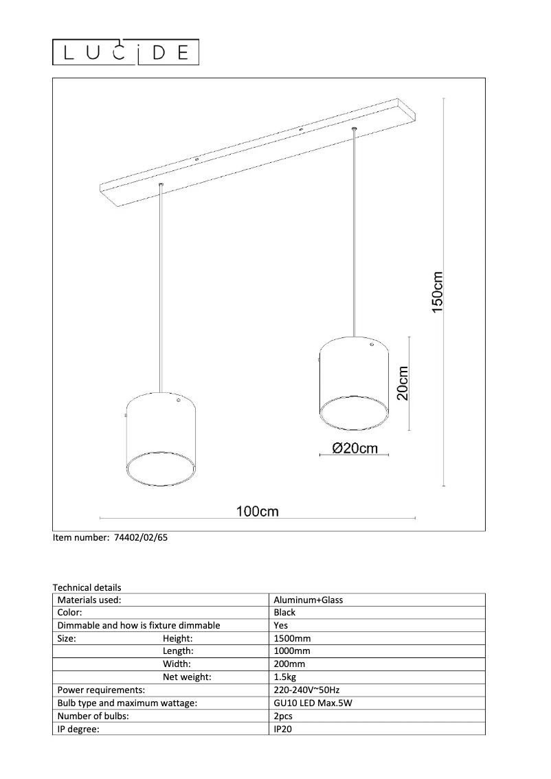 Image de la première page du manuel de l'appareil Owino 74402/02/65