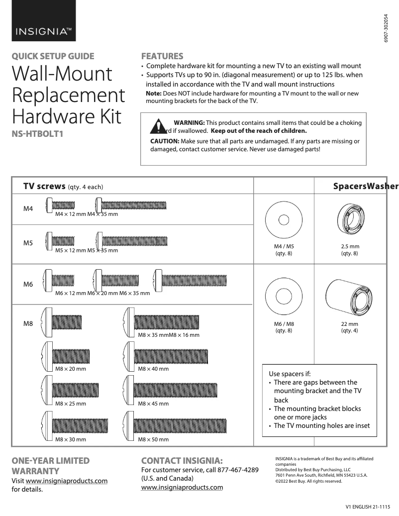 Page 1 of the manual User Manual Insignia NS-HTBOLT1