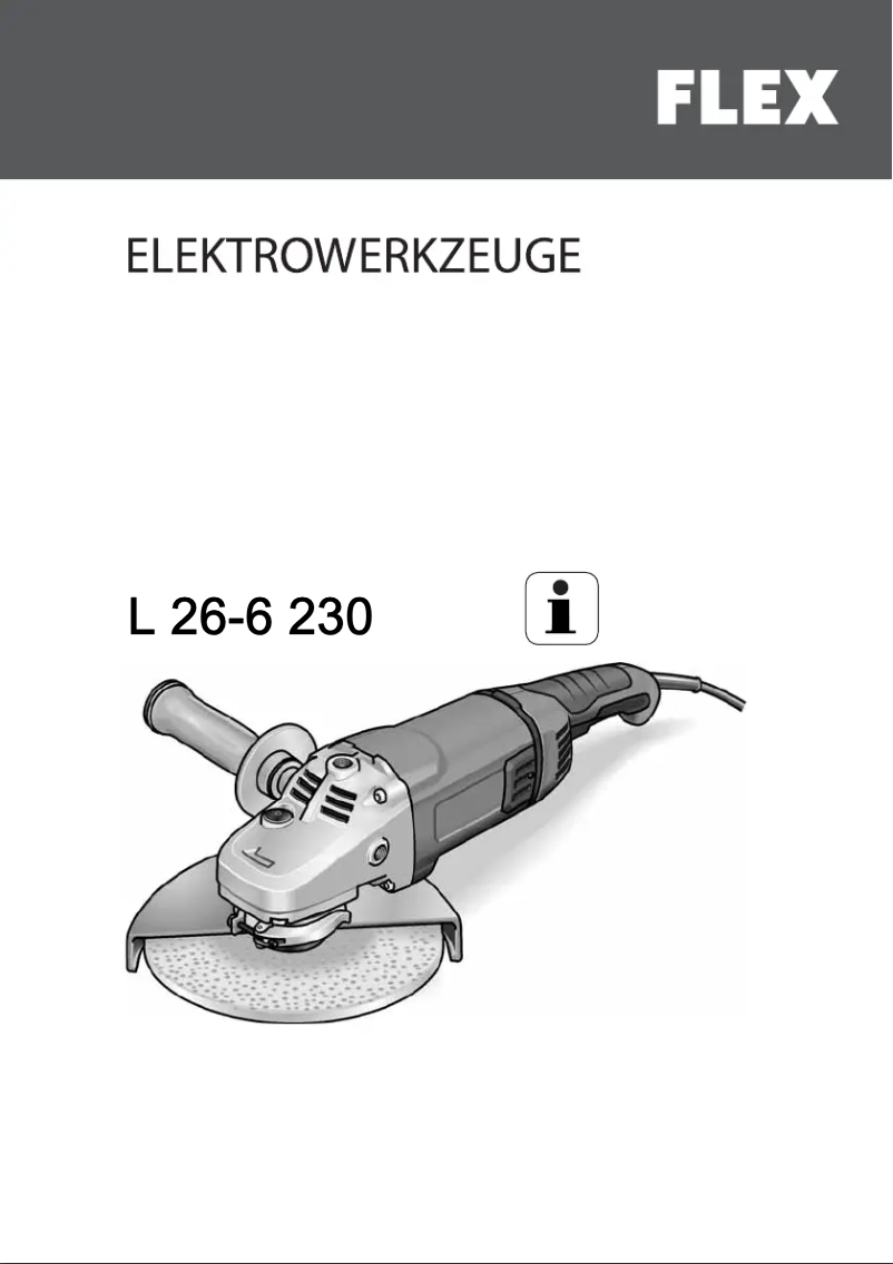 Page n°1 - Manuel utilisateur Flex L 26-6 230