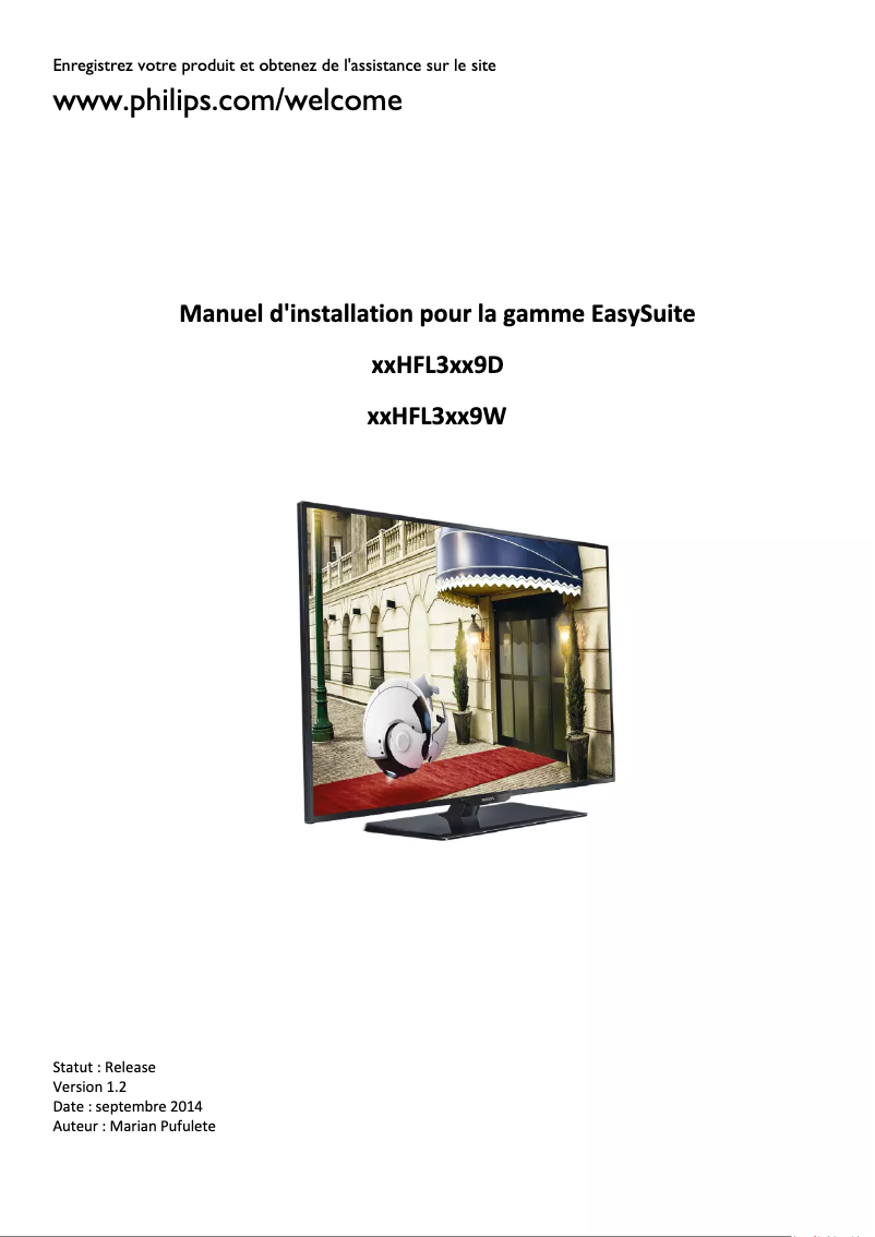 Image de la première page du manuel de l'appareil 24HFL3009W