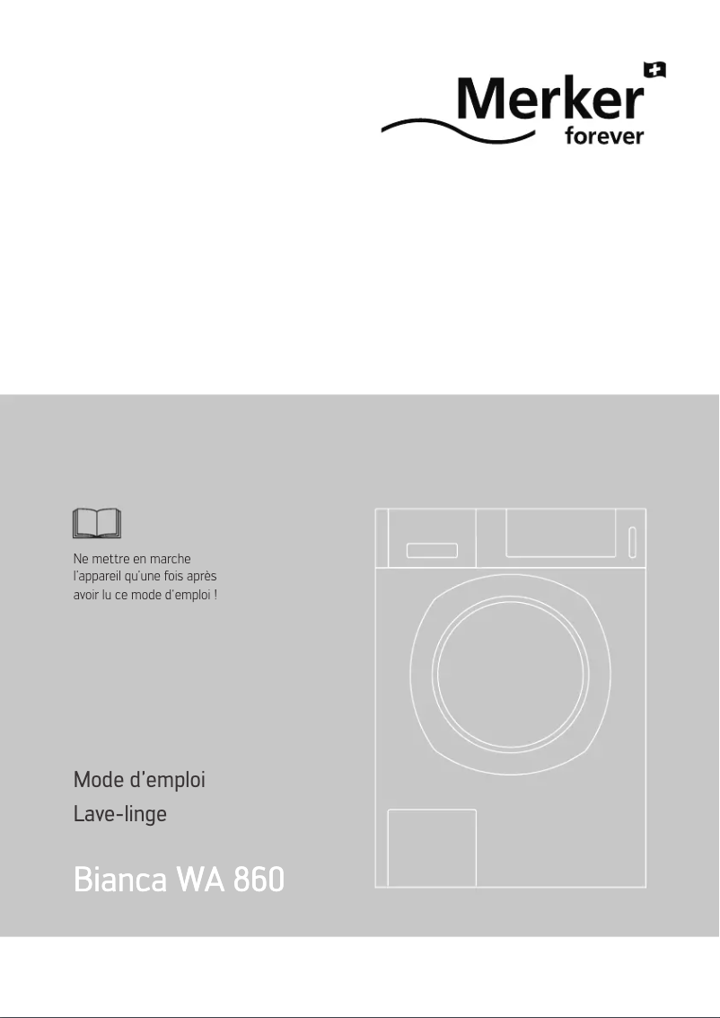 Page n°1 - Manuel utilisateur Merker Bianca WA 860