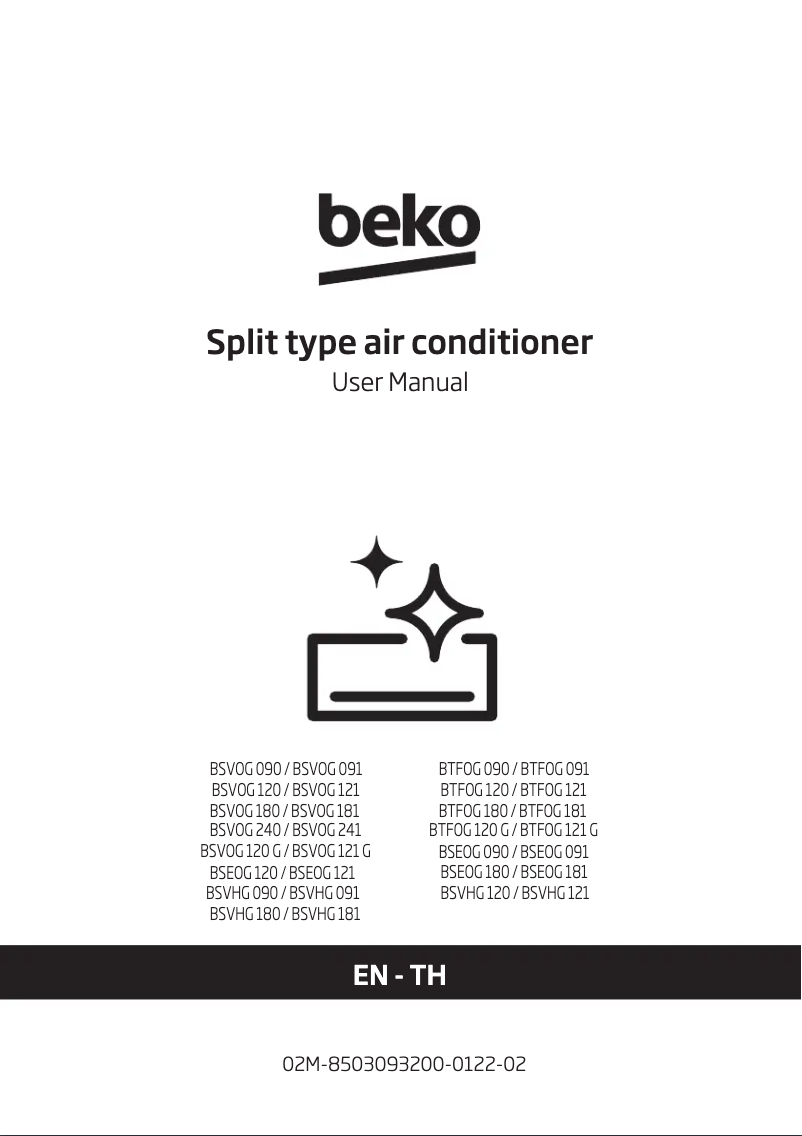 Page 1 de la notice Manuel utilisateur Beko BSVOG 181