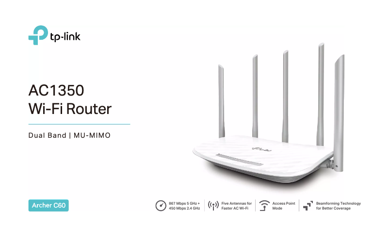 Page n°1 - Fiche technique TP-Link AC 1350