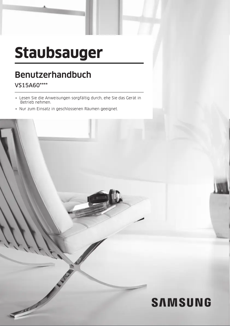 Page 1 de la notice Manuel utilisateur Samsung VS15A6032R7