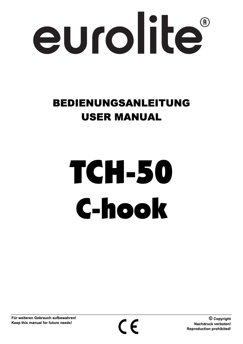 Page 1 of the manual User Manual Eurolite TCH-50