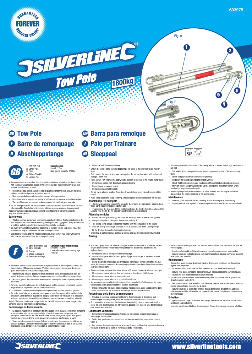 Page n°1 - Manuel utilisateur Silverline 633975