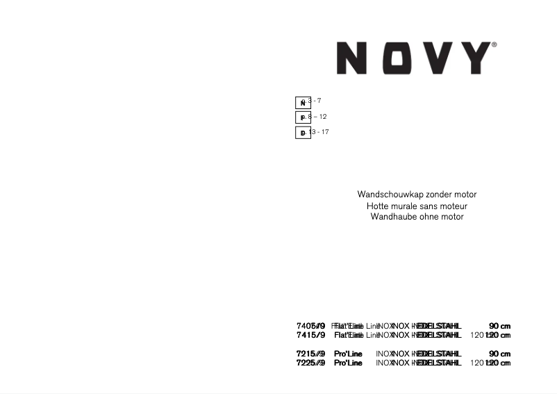 Image de la première page du manuel de l'appareil Flat'Line 7415