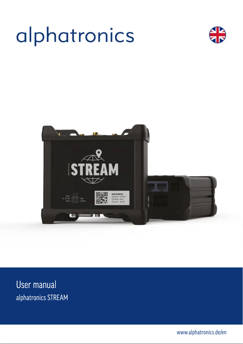 Image de la première page du manuel de l'appareil STREAM