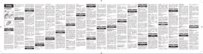Page 1 de la notice Instructions de sécurité RYOBI Max Power RY36B60A