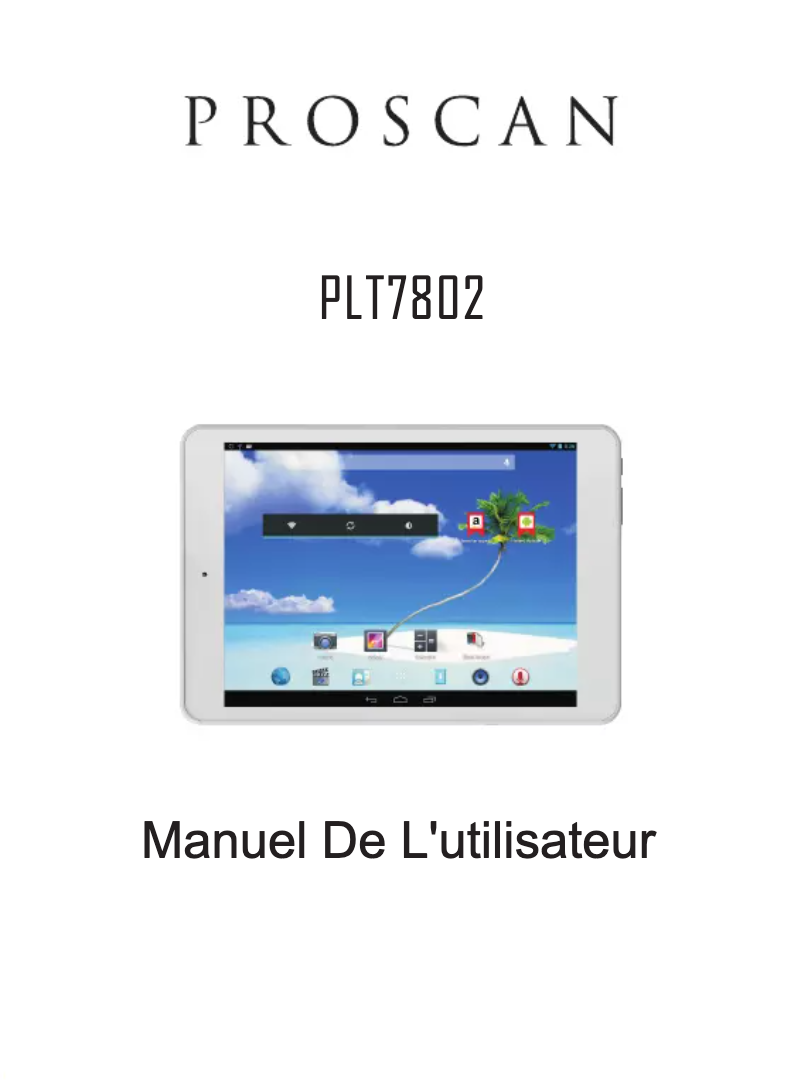Page n°1 - Manuel utilisateur Proscan PLT7802