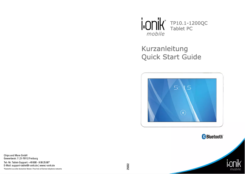 Page 1 de la notice Manuel utilisateur i-onik TP10.1-1200QC
