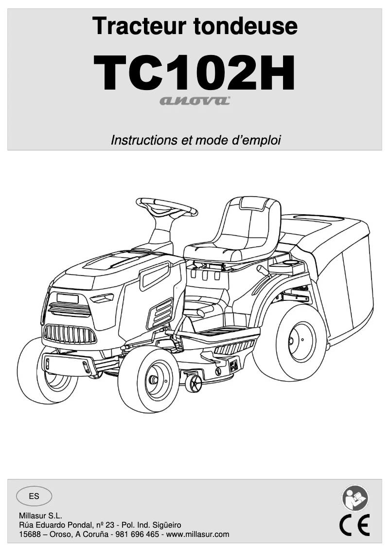 Image de la première page du manuel de l'appareil TC102H