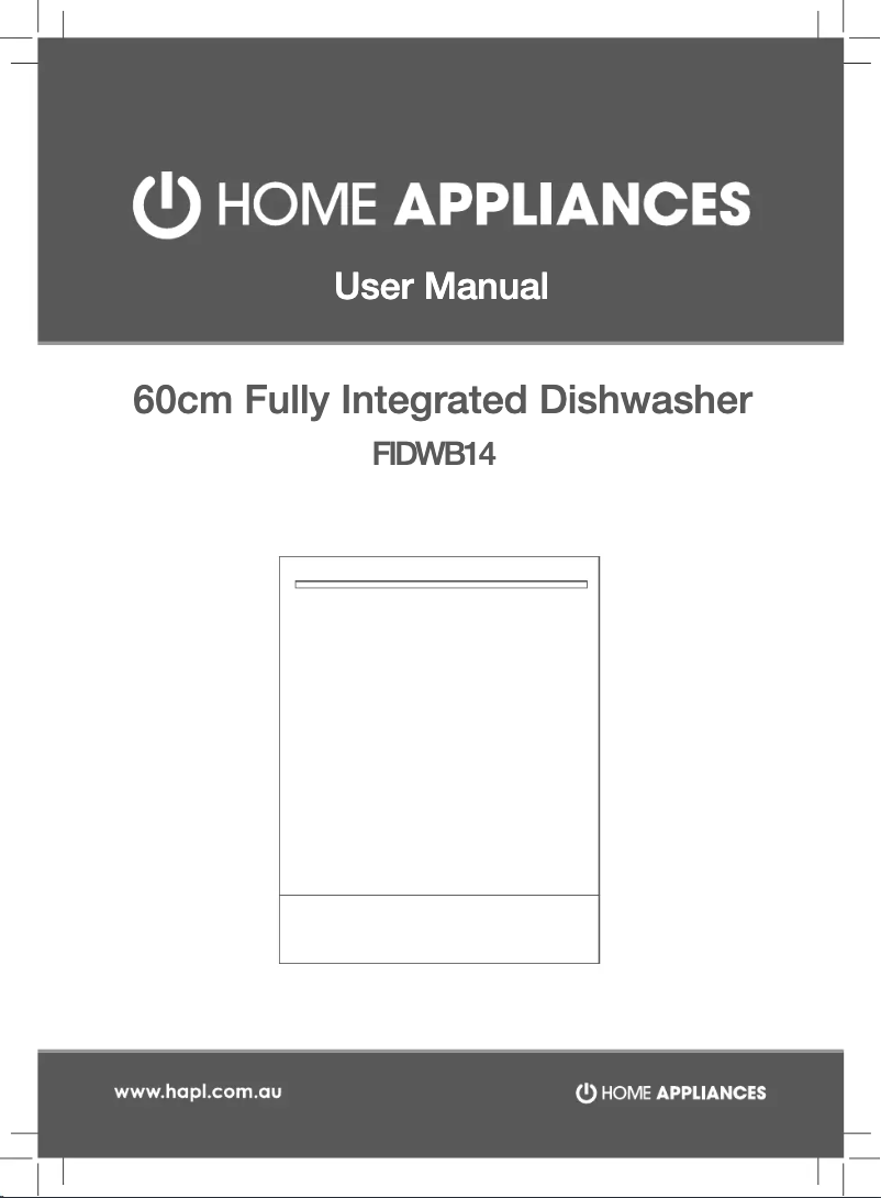 Image de la première page du manuel de l'appareil FIDWB14