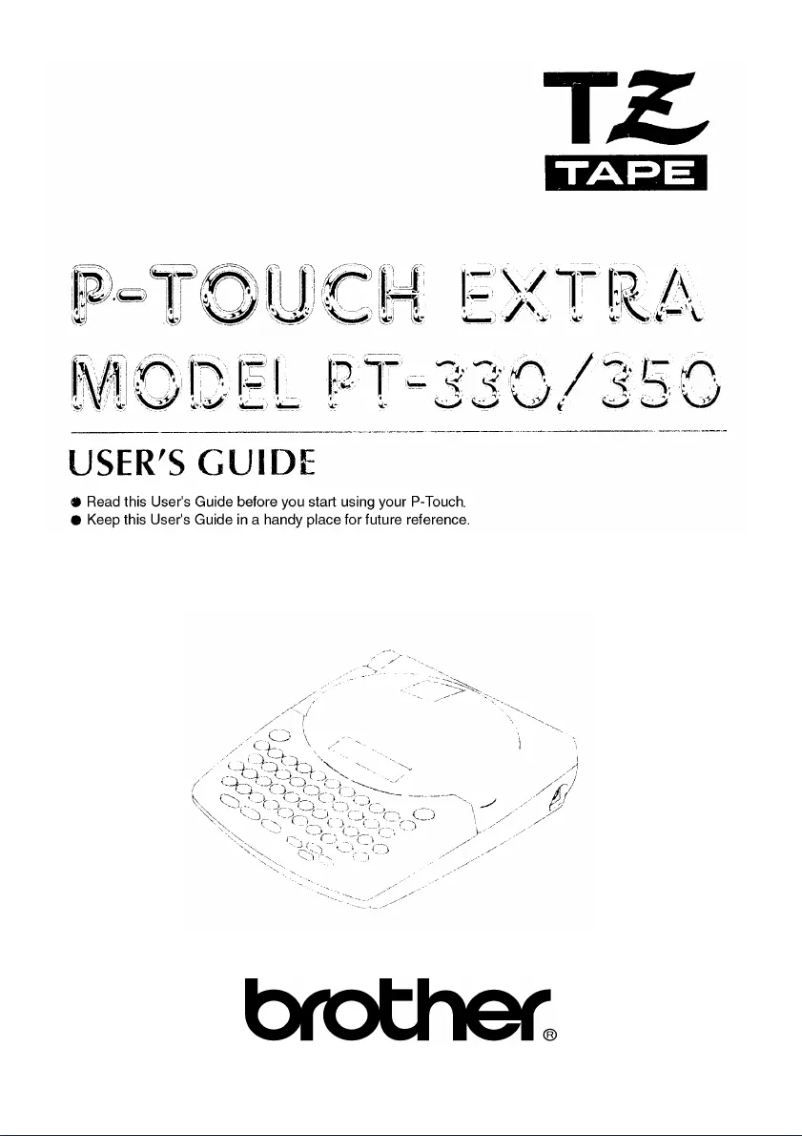 Page n°1 - Manuel utilisateur Brother P-Touch 330