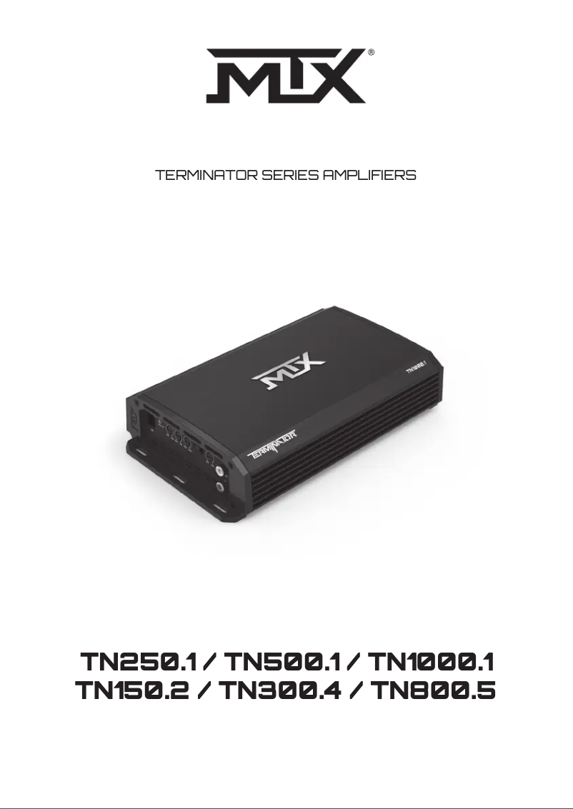 Page 1 de la notice Manuel utilisateur MTX Audio Terminator TN800.5