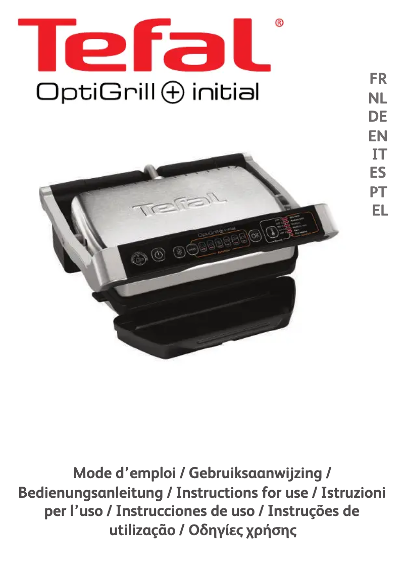 Page 1 de la notice Manuel utilisateur Tefal Optigrill GC701D