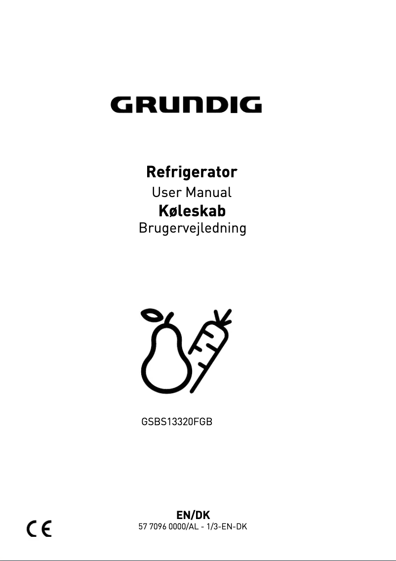 Image de la première page du manuel de l'appareil GSBS13320FGB