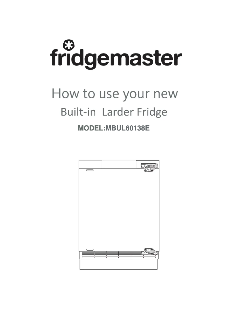 Página 1 del manual Manual de usuario Fridgemaster MBUL60138E