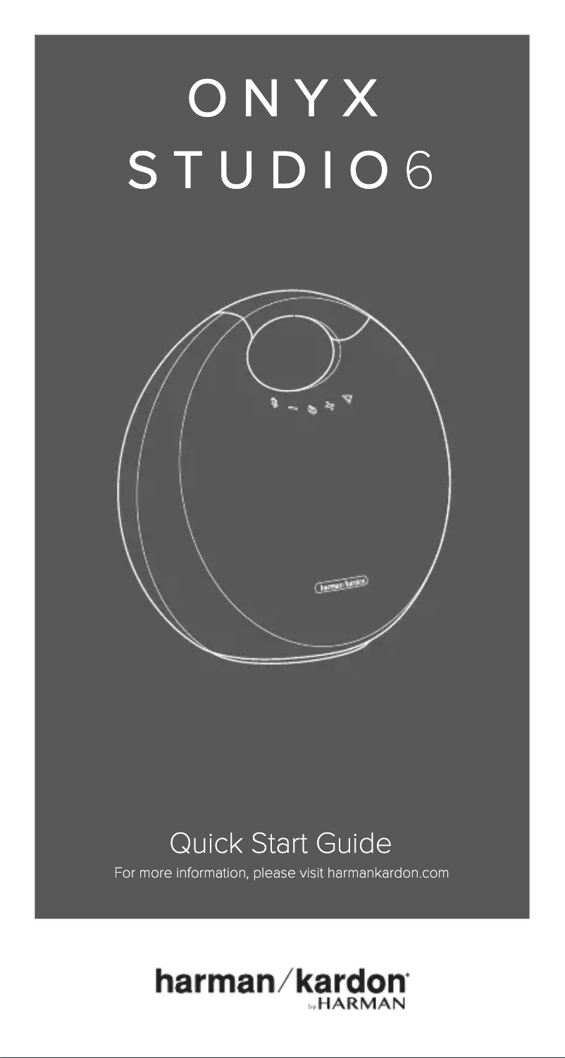 Page 1 de la notice Manuel utilisateur Harman Kardon Onyx Studio 6