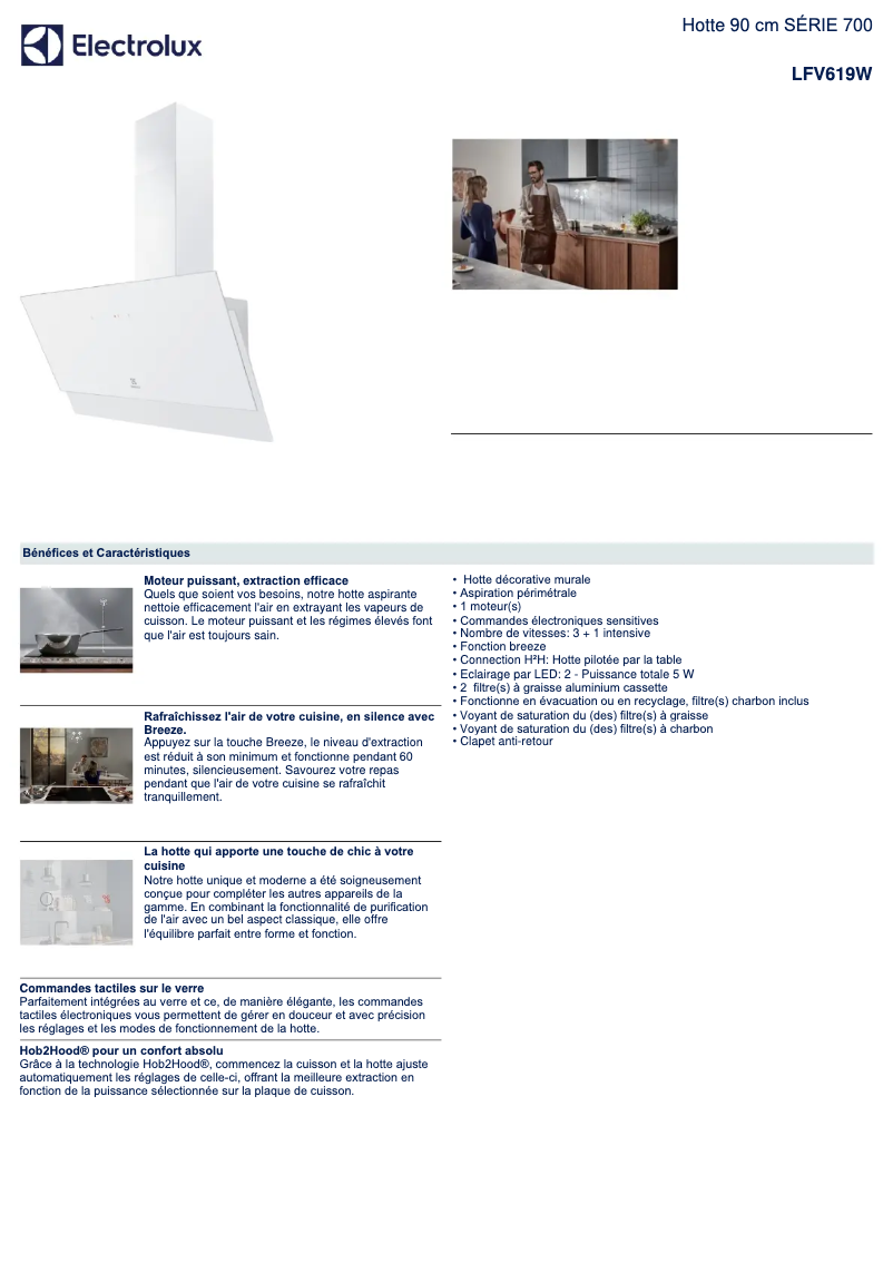 Image de la première page du manuel de l'appareil LFV619W