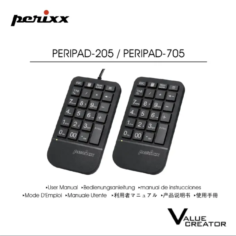 Page n°1 - Manuel utilisateur Perixx Peripad-705