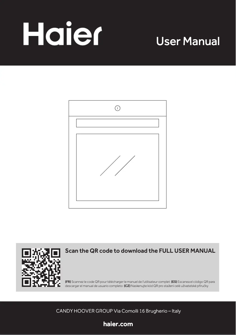 Page 1 de la notice Manuel utilisateur Haier Chef@Home Series 4 HWO60SM4C1BH