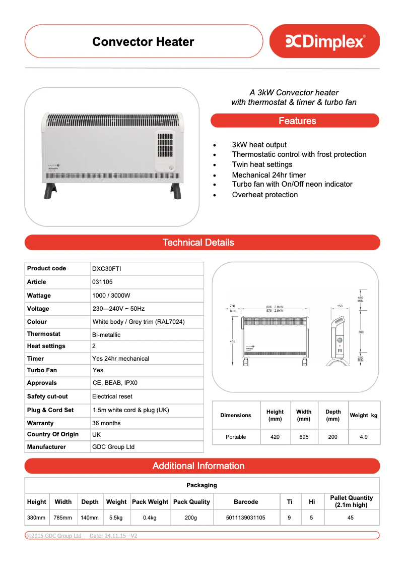Image de la première page du manuel de l'appareil DXC30FTi