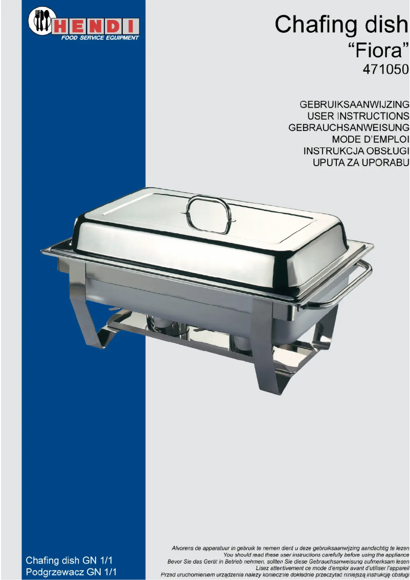 Page n°1 - Manuel utilisateur Hendi 471050