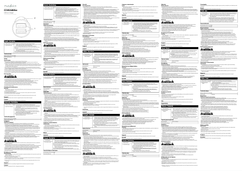 Image de la première page du manuel de l'appareil CCHAU480ABK